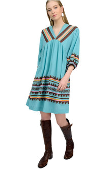  Uncle Frank By Ivy Jane Border Patrol Dress in Turquoise Style 72601