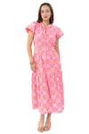 Uncle Frank By Ivy Jane Clip Daisy Dress in Pink Style 74644