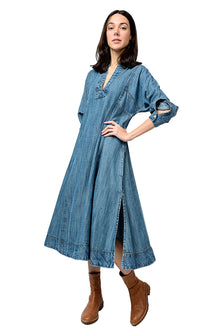  Uncle Frank By Ivy Jane Denim Midi Caftan in Indigo Style 72651