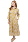 Uncle Frank By Ivy Jane Double Button Shirtdress in Gold Style 74629