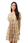 Uncle Frank By Ivy Jane Linen Blend Easy Dress in Blue Style 72667