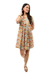 Uncle Frank By Ivy Jane Linen Blend Easy Dress in Blue Style 72667