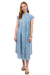 Uncle Frank By Ivy Jane Linen Blues Dress in Blue Style 74640