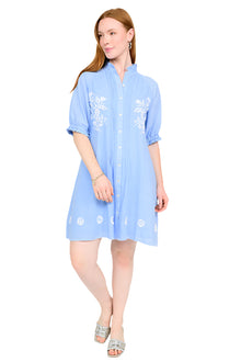  Uncle Frank By Ivy Jane Picture Day Dress in Blue Style 75705