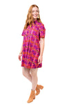 Uncle Frank By Ivy Jane Plaid Shift Dress in Pink Style 72671