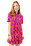Uncle Frank By Ivy Jane Plaid Shift Dress in Pink Style 72671