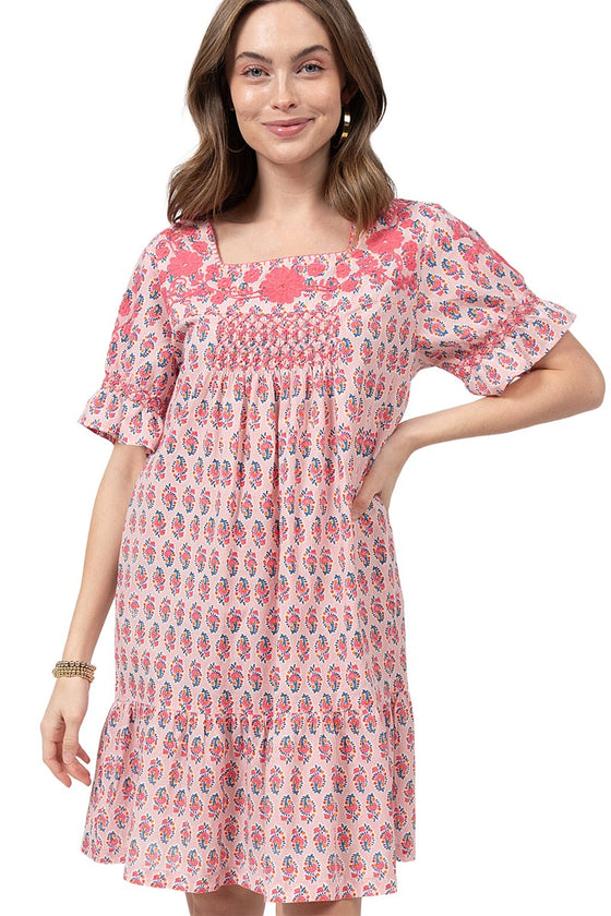 Uncle Frank By Ivy Jane Pretty in Pink Dress in Pink Style 74559