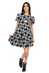 Uncle Frank By Ivy Jane Quality Pattern Black Swing Dress Style 72621