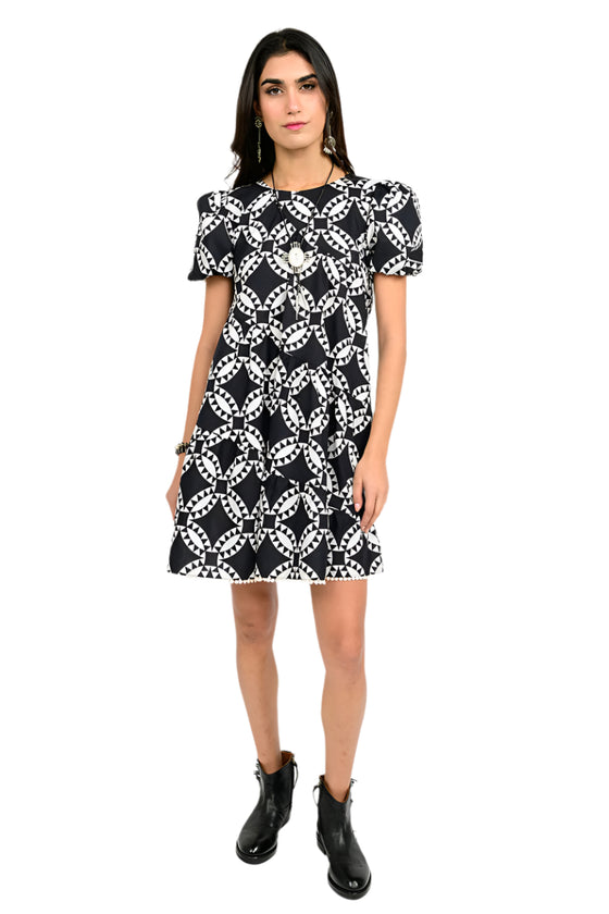 Uncle Frank By Ivy Jane Quality Pattern Black Swing Dress Style 72621