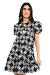 Uncle Frank By Ivy Jane Quality Pattern Black Swing Dress Style 72621