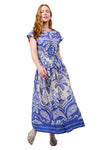 Uncle Frank By Ivy Jane Royal Palms Dress in Blue Style 75744