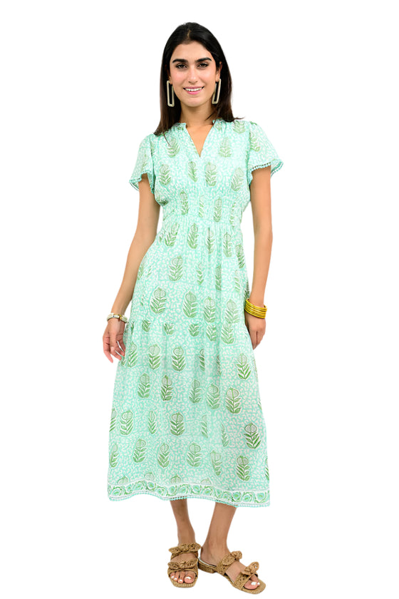 Uncle Frank By Ivy Jane Sea Worthy Maxi Dress in Seafoam Style 75681