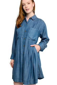  Uncle Frank By Ivy Jane Tuck and Release Dress in Indigo Style 73620