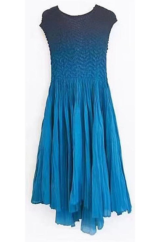 Vanite Couture Dress 22138 in Teal Ombre