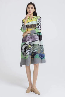  Vanite Couture Dress/Jacket 82312 in Green Multi