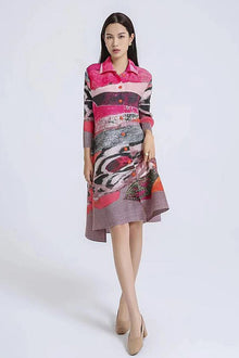  Vanite Couture Dress/Jacket 82312 in Red Pink Multi