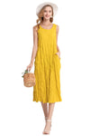 Vanite Couture Dress with Pockets 88075 in Yellow