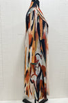 Vanite Couture Long Duster 10459 in Orange Multi