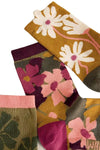 White Stuff 3pk Floral Texture Ankle Socks