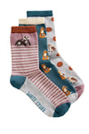 White Stuff 3pk Woodland Animal Socks
