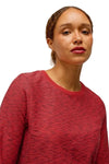 White Stuff Clara Long Sleeve Texture Tee in Pink Multi