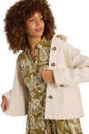 White Stuff Eden Denim Collared Jacket in Light Natural