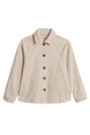 White Stuff Eden Denim Collared Jacket in Light Natural