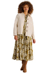 White Stuff Eden Denim Collared Jacket in Light Natural