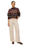 White Stuff Florence Stripe Jumper-Sweater in Navy Multi