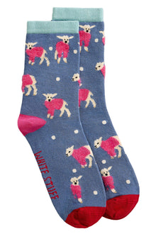  White Stuff Fluffy Ankle Sock in Dark Blue