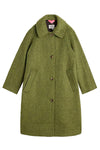 White Stuff Kelsey Wool Blend Coatin Mid Green