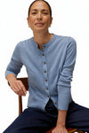 White Stuff Lois Cardi in Mid Blue