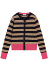 White Stuff Lois Stripe Cardi in Navy Multi