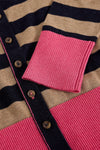 White Stuff Lois Stripe Cardi in Navy Multi
