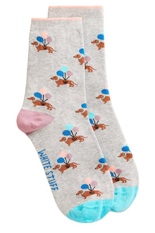  White Stuff Novelty Ankle Socks in Light Grey