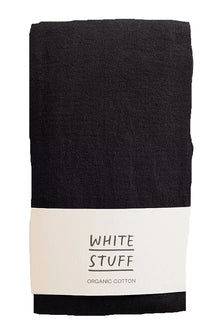  White Stuff Patty Plain Versatile Cotton Tights in Pure Black