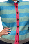 White Stuff Sansa Stripe Cardi in Blue Multi