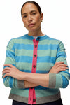 White Stuff Sansa Stripe Cardi in Blue Multi