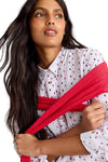 White Stuff Sophie Long Sleeve Organic Cotton Shirt in White Multi
