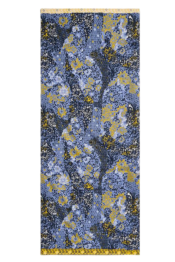 White Stuff Sophie Printed Scarf in Blue Print