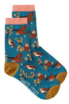 White Stuff Star Flying Owl Ankle Sock