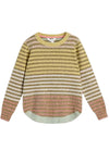 White Stuff Talia Nep Crew Neck Jumper in Yellow Multi