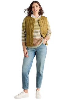  White Stuff Talia Nep Crew Neck Jumper in Yellow Multi