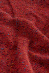 White Stuff Texture V Neck Sweater in Mid Red