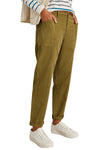 White Stuff Thea Tapered Trouser in Khaki Green
