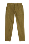 White Stuff Thea Tapered Trouser in Khaki Green