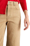 White Stuff Tia Wide Cropped Leg Jean in Chartreuse Multi