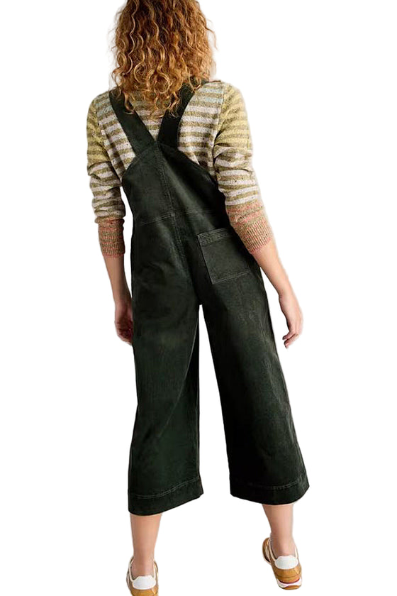 White Stuff Viola Corduroy Dungarees in Dark Green