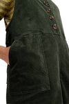 White Stuff Viola Corduroy Dungarees in Dark Green