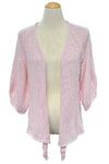 Wooden Ships 3/4 Sleeve Cotton Helene Ballet Cardi in Caprice Pink
